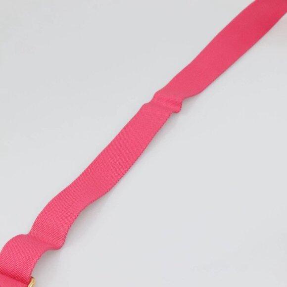 PRADA Canapa PM Hand Bag Canvas Pink Gold - Picture 8 of 16